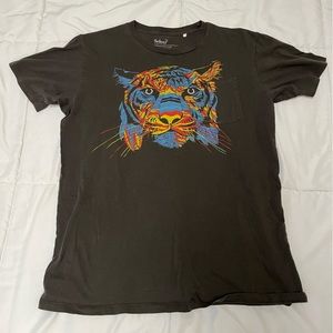 Select Multi-Colored Tiger Face T Shirt